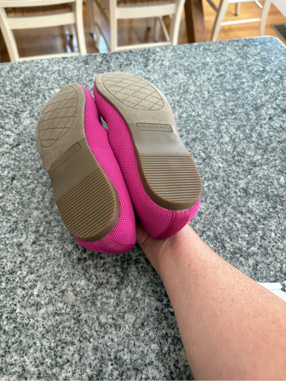 Cynthia Rowley Comfort Knit Ballet Flats - Pink